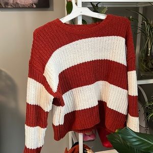 Orange Knitted sweater